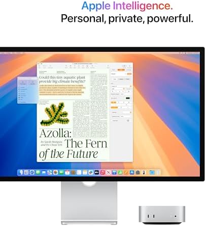 Apple 2024 Mac mini Desktop Computer with M4 chip with 10 core CPU and 10 core GPU  Built for Apple Intelligence  16GB Unified Memory  512GB SSD Storage  Gigabit Ethernet  Works with iPhone/iPad