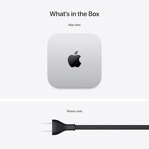 Apple 2024 Mac mini Desktop Computer with M4 chip with 10 core CPU and 10 core GPU  Built for Apple Intelligence  16GB Unified Memory  512GB SSD Storage  Gigabit Ethernet  Works with iPhone/iPad