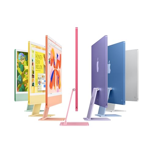Apple 2024 iMac Air with Apple M4 chip 8 core  24 inch  16GB RAM  256GB SSD Storage Silver  Renewed 