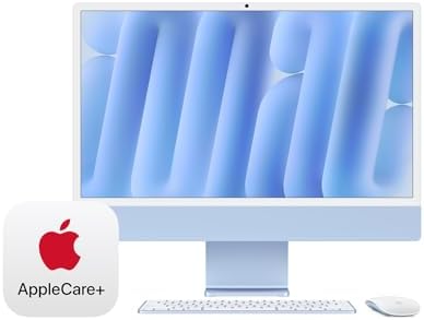 Apple 2024 iMac All in One Desktop Computer with M4 chip with 8 core CPU and 8 core GPU  Built for Apple Intelligence  24 inch Retina Display  16GB Unified Memory  256GB SSD Storage; Blue