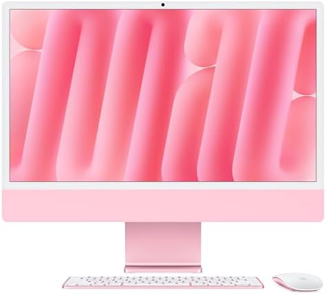 Apple 2024 iMac All in One Desktop Computer with M4 chip with 8 core CPU and 8 core GPU  Built for Apple Intelligence  24 inch Retina Display  16GB Unified Memory  256GB SSD Storage; Blue