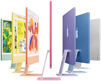 Apple 2024 iMac Ordenador de Escritorio Todo en Uno con chip M4 con CPU de 8 núcleos y GPU de 8 núcleos: Construido para Inteligencia de Apple, Pantalla Retina de 24 pulgadas, 16 GB de Memoria