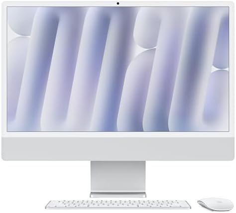 Apple 2024 iMac All in One Desktop Computer with M4 chip with 8 core CPU and 8 core GPU  Built for Apple Intelligence  24 inch Retina Display  16GB Unified Memory  256GB SSD Storage; Blue