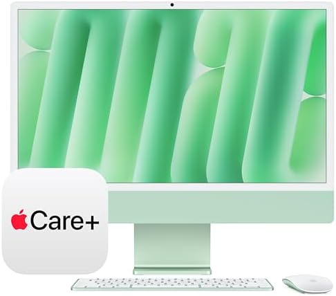 Apple 2024 iMac All in One Desktop Computer with M4 chip with 8 core CPU and 8 core GPU  Built for Apple Intelligence  24 inch Retina Display  16GB Unified Memory  256GB SSD Storage; Blue