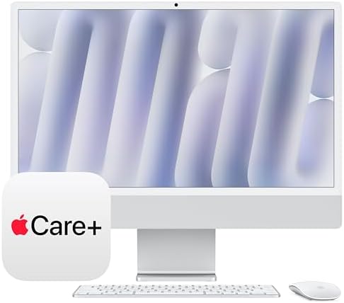 Apple 2024 iMac All in One Desktop Computer with M4 chip with 8 core CPU and 8 core GPU  Built for Apple Intelligence  24 inch Retina Display  16GB Unified Memory  256GB SSD Storage; Blue