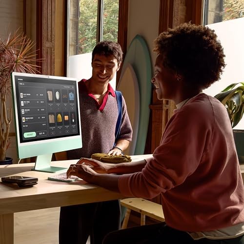 Apple 2024 iMac All in One Desktop Computer with M4 chip with 10 core CPU and 10 core GPU  Built for Apple Intelligence  24 inch Retina Display  16GB Unified Memory  256GB SSD Storage; Blue