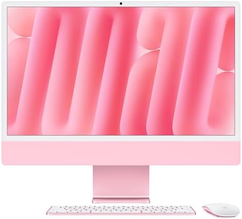 Apple 2024 iMac All in One Desktop Computer with M4 chip with 10 core CPU and 10 core GPU  Built for Apple Intelligence  24 inch Retina Display  16GB Unified Memory  256GB SSD Storage; Blue