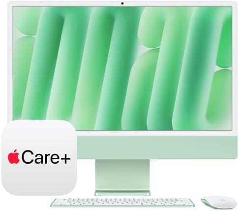 Apple 2024 iMac All in One Desktop Computer with M4 chip with 10 core CPU and 10 core GPU  Built for Apple Intelligence  24 inch Retina Display  16GB Unified Memory  256GB SSD Storage; Blue