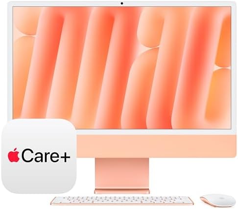 Apple 2024 iMac All in One Desktop Computer with M4 chip with 10 core CPU and 10 core GPU  Built for Apple Intelligence  24 inch Retina Display  16GB Unified Memory  256GB SSD Storage; Blue