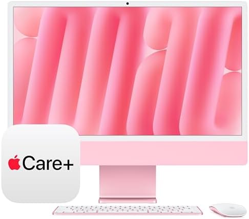 Apple 2024 iMac All in One Desktop Computer with M4 chip with 8 core CPU and 8 core GPU  Built for Apple Intelligence  24 inch Retina Display  16GB Unified Memory  256GB SSD Storage; Blue