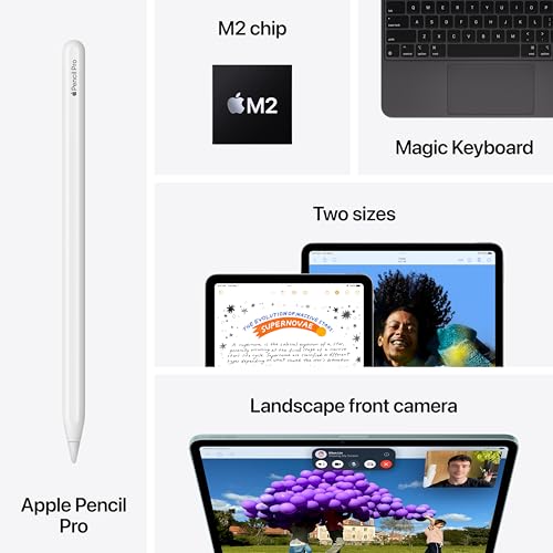 Apple 2024 iPad Air 11 inch  WiFi  128GB  Blue  Renewed