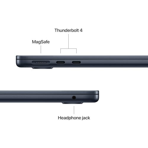 Apple Laptop MacBook Air 2025 de 13 pulgadas con chip M4: diseñada para Apple Intelligence, pantalla de retina líquida de 13.6 pulgadas, memoria unificada de 16 GB, almacenamiento SSD de 256 GB,