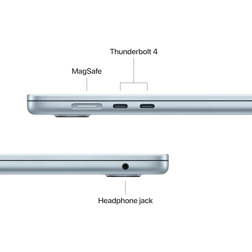 Apple 2025 MacBook Air 15 inch Laptop with M4 chip  Built for Apple Intelligence  15 3 inch Liquid Retina Display  16GB Unified Memory  512GB SSD Storage  12MP Center Stage Camera  Touch ID; Sky Blue