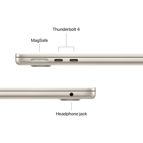 Apple 2025 MacBook Air 13 inch Laptop with M4 chip Built for Apple Intelligence 13 6 inch Liquid Retina Display 16GB Unified Memory 256GB SSD Storage 12MP Center Stage Camera Touch ID; Starlight