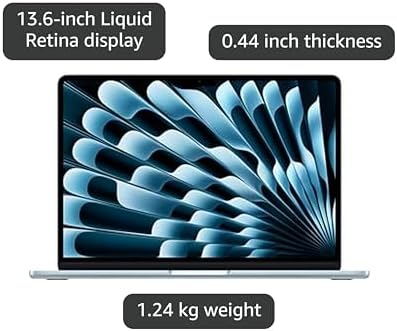 Apple 2025 MacBook Air 13 inch Laptop with M4 chip  Built for Apple Intelligence  13 6 inch Liquid Retina Display  16GB Unified Memory  256GB SSD Storage  12MP Center Stage Camera  Touch ID; Midnight