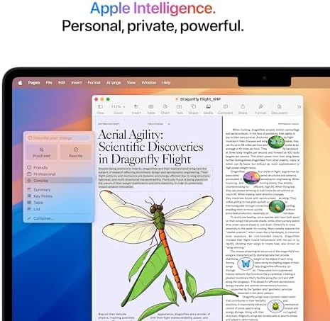 Apple 2025 MacBook Air with Apple M4 chip  15 inch  16GB Unified Memory  256GB SSD Storage   QWERTY English  Midnight  Renewed 