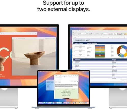 Apple Laptop MacBook Air 2025 de 13 pulgadas con chip M4: diseñada para Apple Intelligence, pantalla Liquid Retina de 13.6 pulgadas, memoria unificada de 24 GB, almacenamiento SSD de 512 GB, cámara