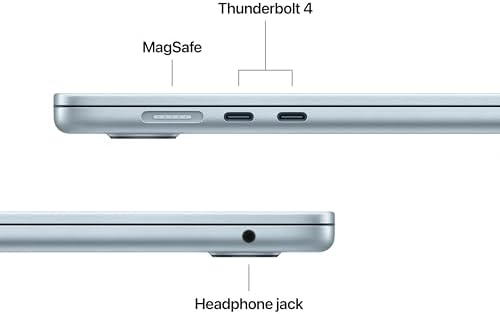 Apple 2025 MacBook Air 15 inch Laptop with M4 chip  Built for Apple Intelligence  15 3 inch Liquid Retina Display  16GB Unified Memory  512GB SSD Storage  12MP Center Stage Camera  Touch ID; Sky Blue