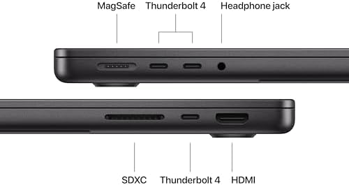 Apple 2025 MacBook Pro Laptop with Apple M5 chip with 10 core CPU and 10 core GPU  Built for AI  14 2 inch Liquid Retina XDR Display  16GB Unified Memory  512GB SSD Storage; Space Black