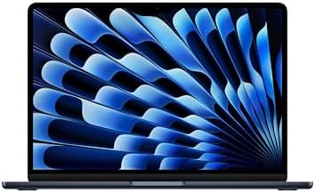 Apple 2026 MacBook Air 13 inch Laptop with M5 chip  Built for AI  13 6 inch Liquid Retina Display  16GB Unified Memory  1TB SSD  12MP Center Stage Camera  Touch ID  Wi Fi 7; Midnight
