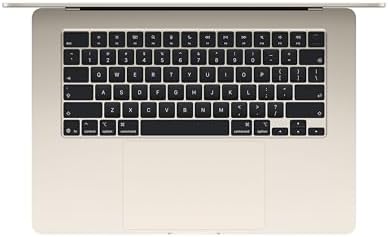 Apple 2026 MacBook Air 15 inch Laptop with M5 chip  Built for AI  15 3 inch Liquid Retina Display  16GB Unified Memory  512GB SSD  12MP Center Stage Camera  Touch ID  Wi Fi 7; Starlight