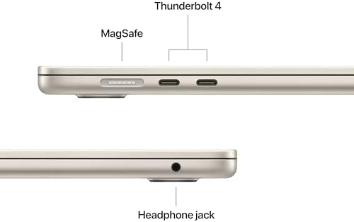 Apple 2026 MacBook Air 15 inch Laptop with M5 chip  Built for AI  15 3 inch Liquid Retina Display  16GB Unified Memory  512GB SSD  12MP Center Stage Camera  Touch ID  Wi Fi 7; Starlight