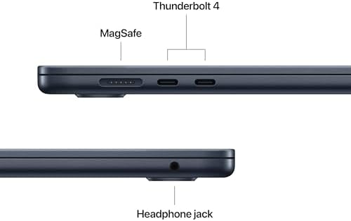 Apple 2026 MacBook Air 15 inch Laptop with M5 chip  Built for AI  15 3 inch Liquid Retina Display  16GB Unified Memory  512GB SSD  12MP Center Stage Camera  Touch ID  Wi Fi 7; Midnight