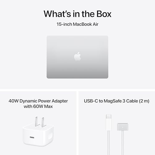 Apple 2026 MacBook Air 15 inch Laptop with M5 chip  Built for AI  15 3 inch Liquid Retina Display  16GB Unified Memory  512GB SSD  12MP Center Stage Camera  Touch ID  Wi Fi 7; Silver