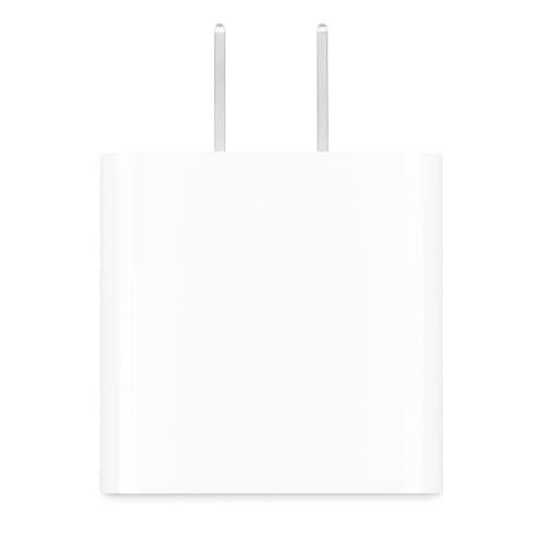 Apple Adaptador de corriente compacto USB-C de 20W: carga rápida y conveniente, cargador de pared tipo C