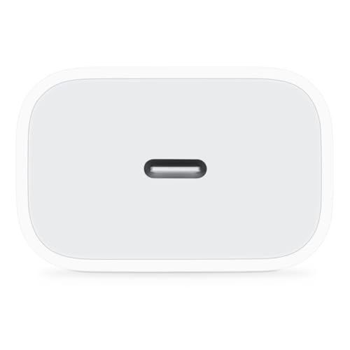 Apple Adaptador de corriente compacto USB-C de 20W: carga rápida y conveniente, cargador de pared tipo C