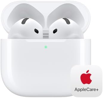 Apple AirPods 4 Wireless Earbuds  Bluetooth Headphones  with Active Noise Cancellation  Adaptive Audio  Transparency Mode  Personalized Spatial Audio  USB C Charging Case  Wireless Charging  H2 Chip
