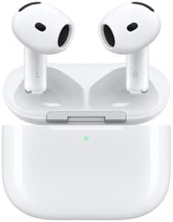 Apple AirPods 4 Wireless Earbuds  Bluetooth Headphones  with Active Noise Cancellation  Renewed 