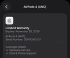 Apple AirPods 4 with Active Noise Cancelling  ANC  Earbuds MXP93LL/A