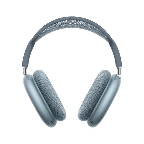 Apple AirPods Max Wireless Over Ear Headphones  Pro Level Active Noise Cancellation  Transparency Mode  Personalized Spatial Audio  USB C Charging  Bluetooth Headphones for iPhone   Blue