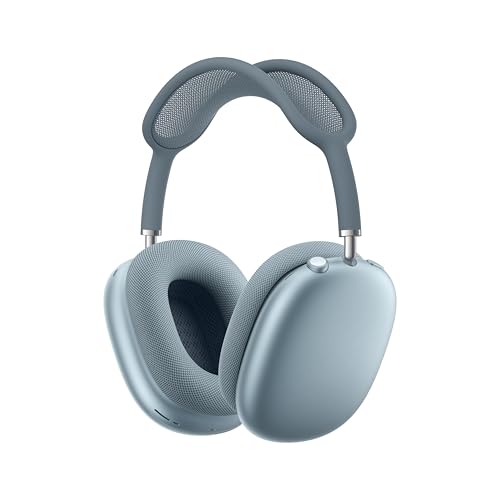 Apple AirPods Max Wireless Over Ear Headphones  Pro Level Active Noise Cancellation  Transparency Mode  Personalized Spatial Audio  USB C Charging  Bluetooth Headphones for iPhone   Blue