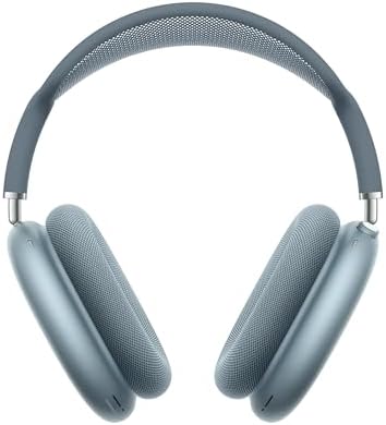 Apple AirPods Max Wireless Over Ear Headphones  Pro Level Active Noise Cancellation  Transparency Mode  Personalized Spatial Audio  USB C Charging  Bluetooth Headphones for iPhone   Blue