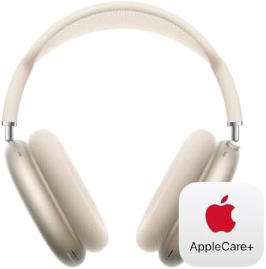 Apple AirPods Max Wireless Over Ear Headphones  Pro Level Active Noise Cancellation  Transparency Mode  Personalized Spatial Audio  USB C Charging  Bluetooth Headphones for iPhone   Midnight