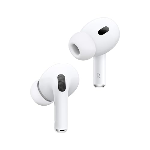 Apple AirPods Pro  2nd Generation  Wireless Ear Buds with USB C Charging  Up to 2X More Active Noise Cancelling Bluetooth Headphones  Transparency Mode  Adaptive Audio  Personalized Spatial Audio