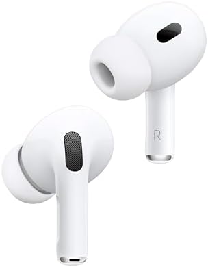 Apple AirPods Pro  2nd Generation  Wireless Ear Buds with USB C Charging  Up to 2X More Active Noise Cancelling Bluetooth Headphones  Transparency Mode  Adaptive  Personalized Spatial Audio  White