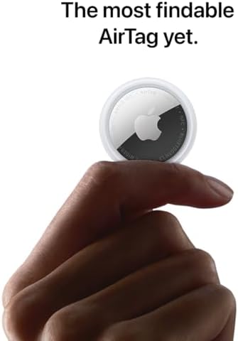 Apple AirTag  2nd Generation    4 Pack  Tracker for Keychain  Wallet  and More; Locator with Sound; Simple One Tap Setup with iPhone or iPad; Key Finder with up to 1 5X Precision Finding Range 