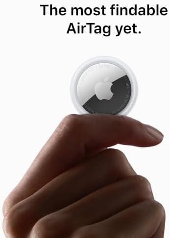 Apple AirTag (2ª generación) - Pack de 4: Rastreador para llavero, billetera y más; localizador con sonido; configuración simple con un toque en iPhone o iPad; buscador de llaves con hasta 1.5 veces