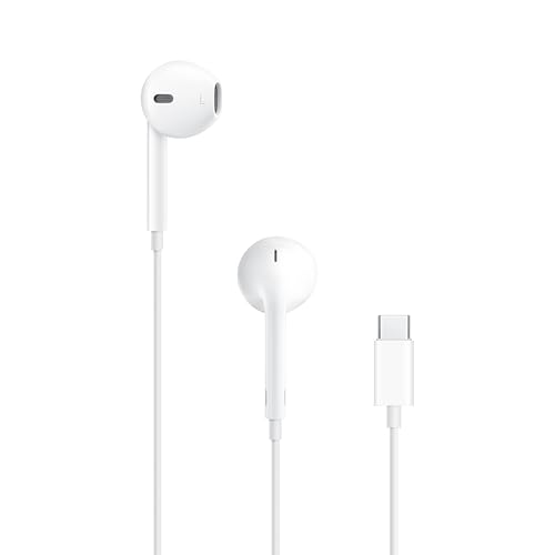 Apple EarPods Headphones with USB C Plug  Wired Ear Buds with Built in Remote to Control Music  Phone Calls  and Volume
