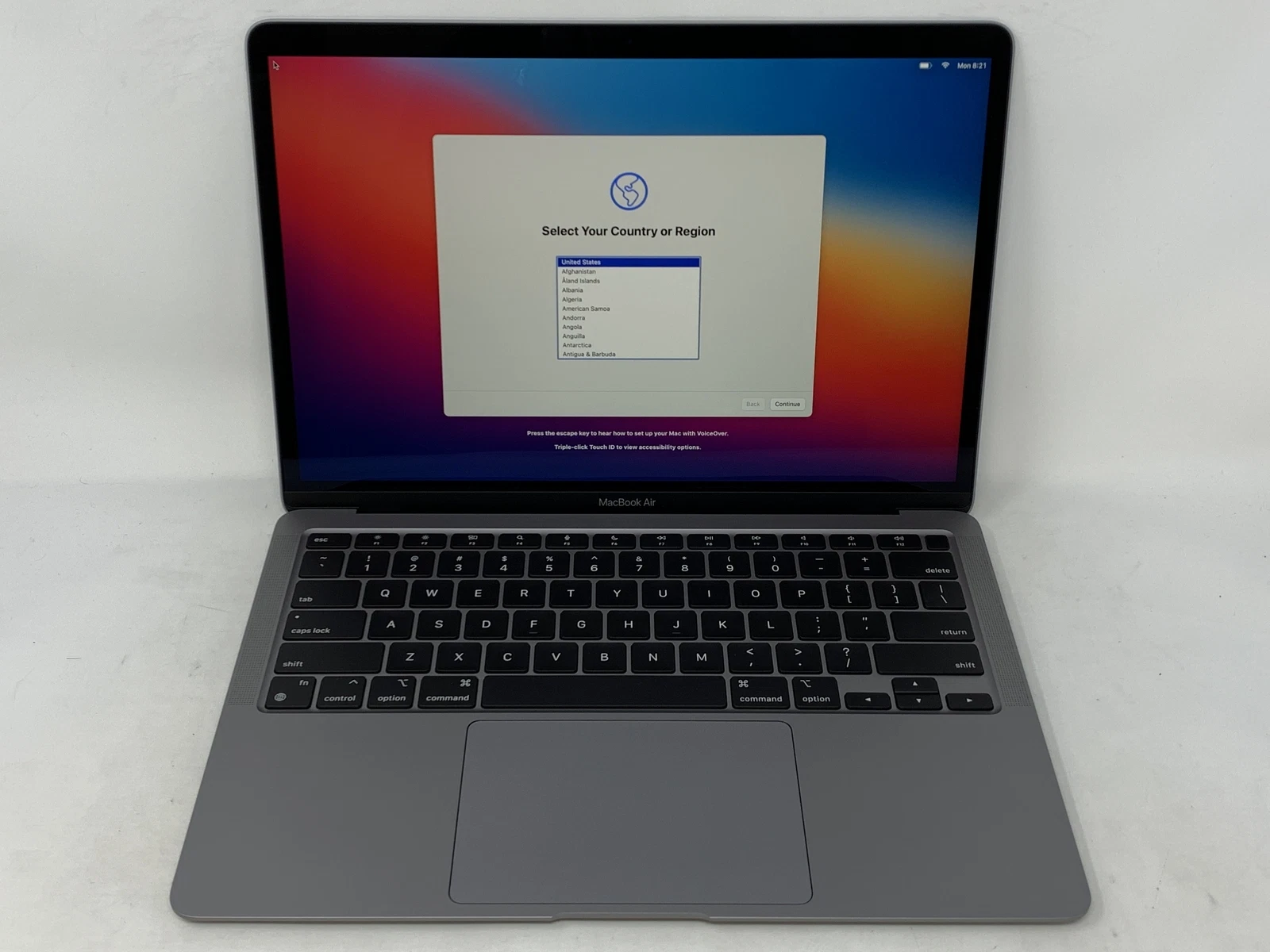 Apple MacBook Air 13 Gris Espacial 2020 CPU M1 de 8 núcleos a 3,2 GHz GPU de 8 núcleos 16 GB 512 GB