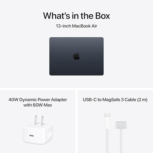 Apple MacBook Air 13 inch Laptop with M5 chip  13 6 inch Liquid Retina Display  24GB Unified Memory  512GB SSD; Midnight
