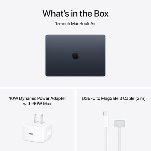 Apple MacBook Air 15 inch with M5 chip  24GB Memory  512GB SSD   Midnight