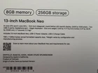 Apple MacBook Neo  A18 Pro  2026  Laptop 256GB Indigo MHFF4LL/A Brand New Sealed