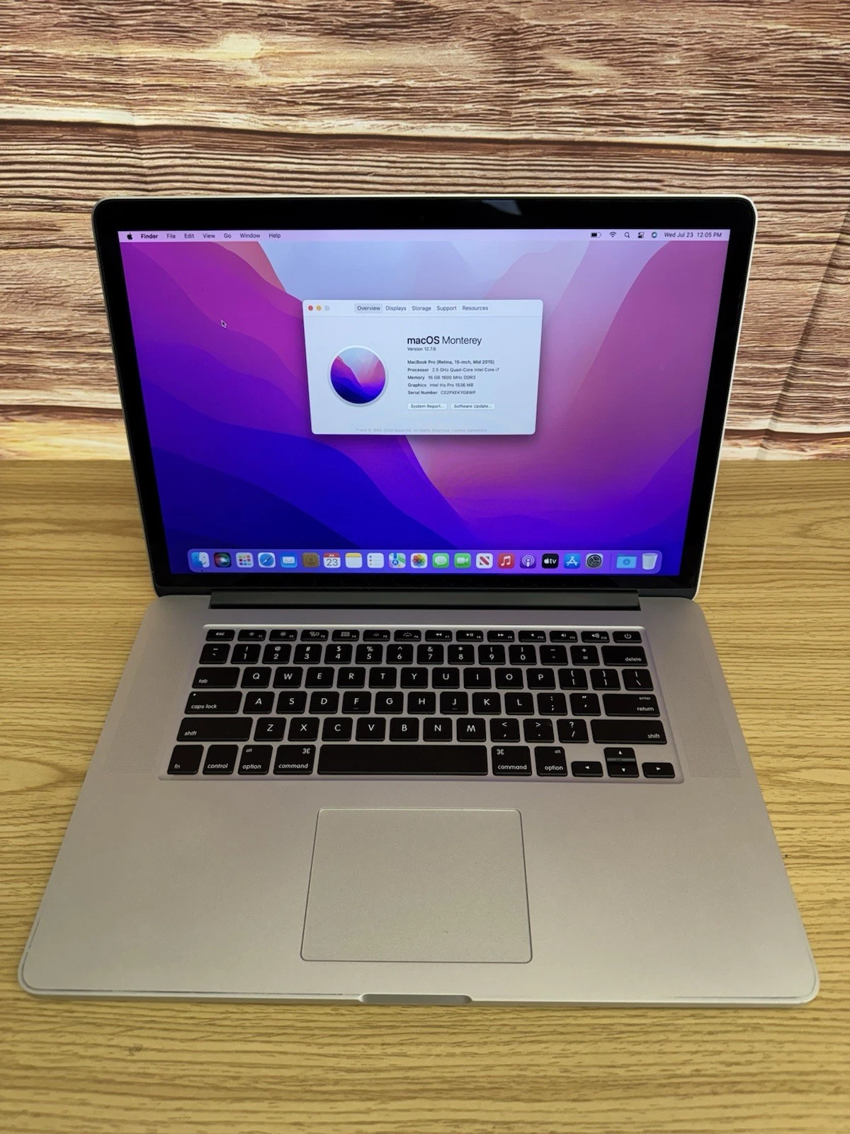 Apple MacBook Pro (Retina, 15 pulgadas, mediados de 2015) A1398 Puerto HDMI 16 GB