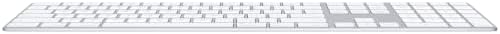 Apple Magic Keyboard with Numeric Keypad  Wireless  Bluetooth  Rechargeable  Works with Mac  iPad  or iPhone; US English   White
