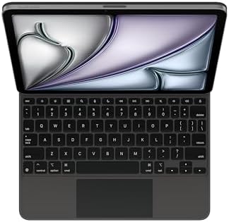 Apple Magic Keyboard: Teclado y Funda para iPad Air de 11 Pulgadas (M2 y M3) y iPad Air (4ª y 5ª Generación), Idioma Inglés Estadounidense — Negro
