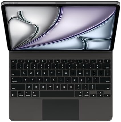 Apple Magic Keyboard: Teclado y Funda para iPad Air de 11 Pulgadas (M2 y M3) y iPad Air (4ª y 5ª Generación), Idioma Inglés Estadounidense — Negro